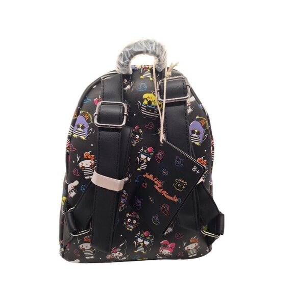 hello kitty loungefly halloween backpack Sanrio Exclusive Costume Sherpa Glow Mini | Officially Licensed | Plastic/Vegan Leather knit texture LOUNGEFLY Sanrio Hello Kitty Halloween